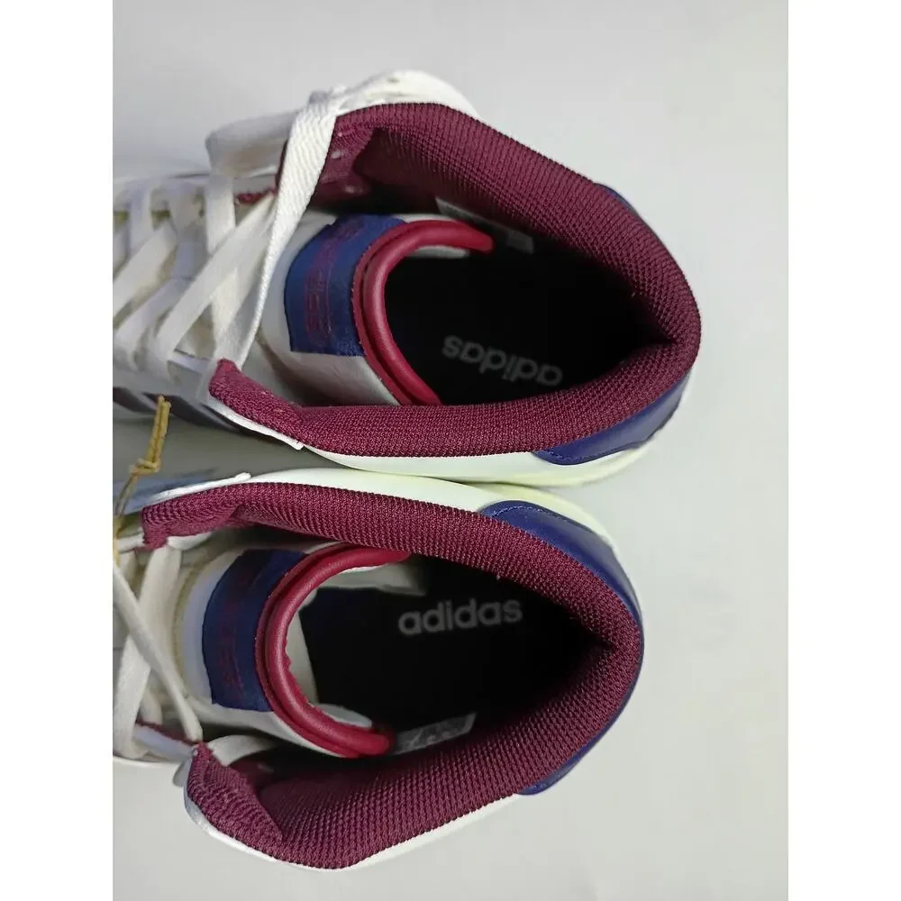 Adidas Breakstart Mid White Burgundy Retro Sneakers